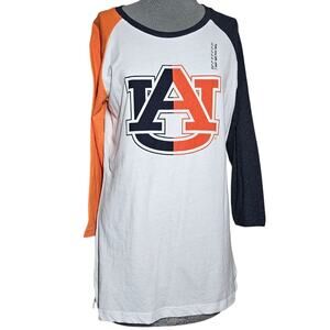 Auburn Tigers Cotton Blend Baseball Shirt Size Large